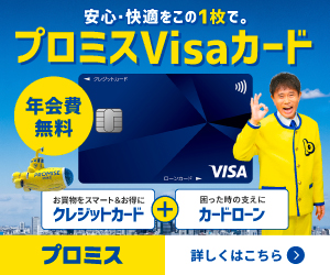 年会費無料【プロミスVisaカード】クレジットカード発行モニター